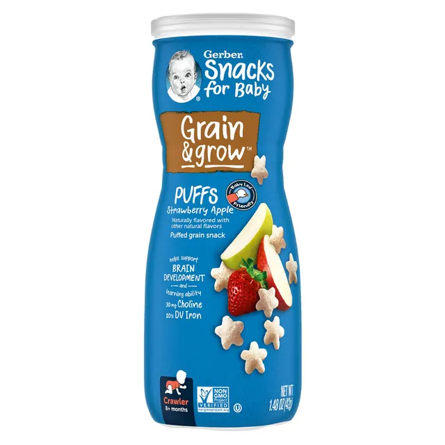 Gerber® Grain & Grow™ Strawberry Apple Puffs