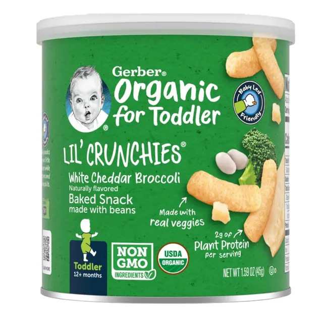 Gerber® Lil’ Crunchies® White Cheddar Broccoli