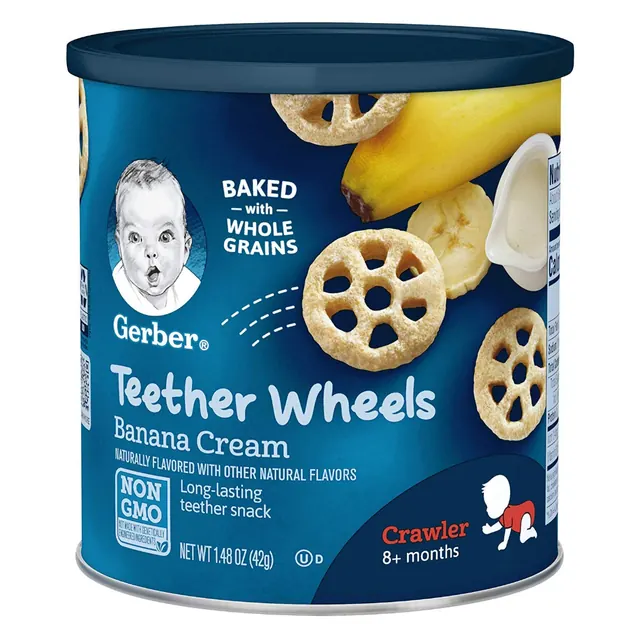Gerber® Banana Cream Teether Wheels