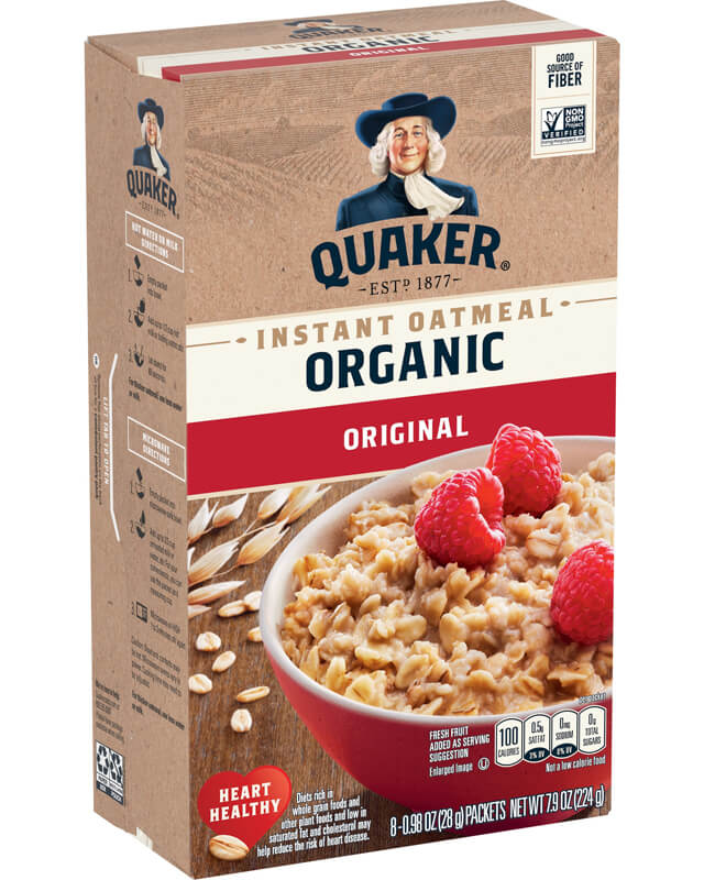 Quaker® Instant Oatmeal Organic Original